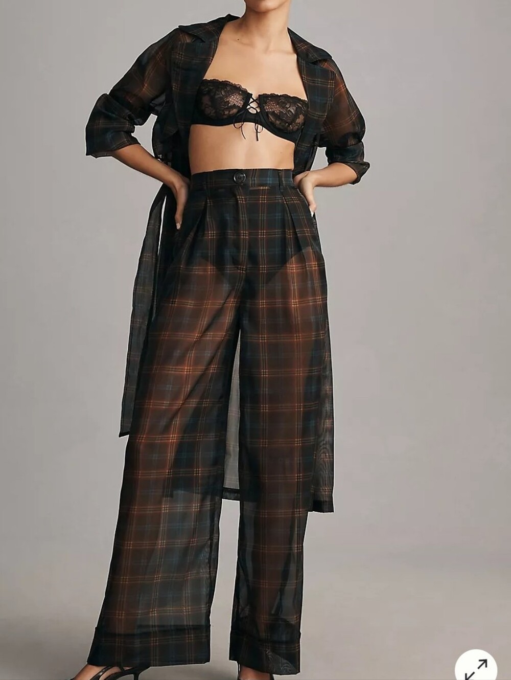 Porridge Wide Leg Trousers - Picture 2 of 13